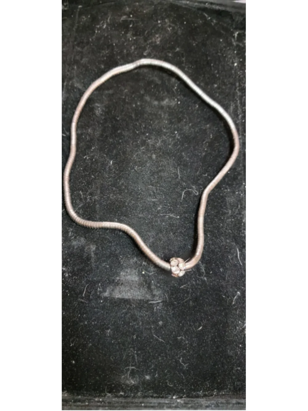 Flexible Coil Necklace / Bendable Memory Wire Choker Silver Tone Modernist Neckl
